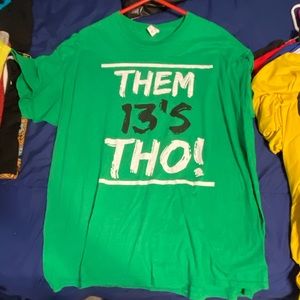 Green t shirt to match Jordan’s